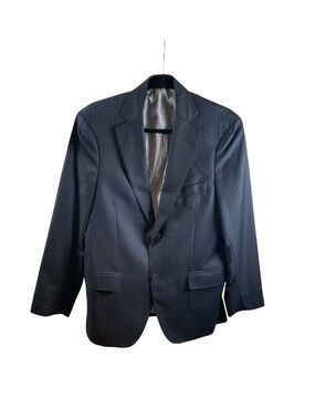 Michael Bastian Navy Pinstripe Two-Button Blazer